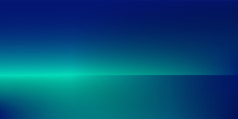 Blue-green gradient studio room, abstract background pattern, walls and floor reflect neon lights, dark tones and feel  speed of digital technology connected blue-green background. Future technology.
