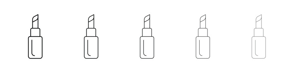 Lipstick icon filled flat sign concept for web design.