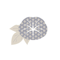 Elegant Morning Glory (Single Bloom D Patterned Petals Softgray)