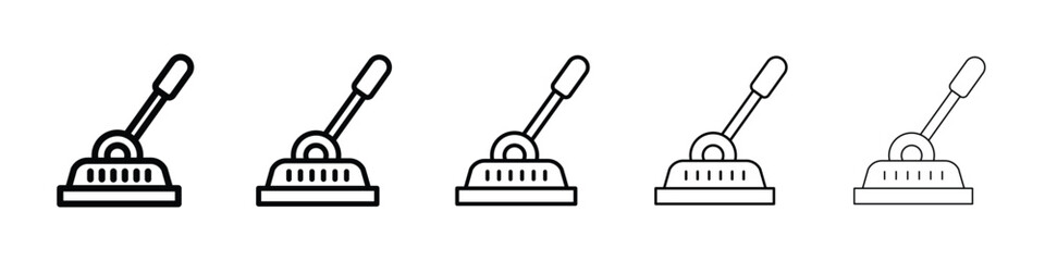 Lever icon filled flat sign concept for web design.