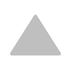 Fototapeta premium Simple Geometric Light Gray Triangle Icon.