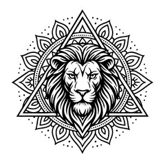 vector illustration of a lion