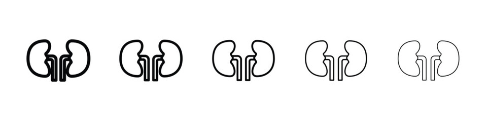 Kidneys icon filled flat sign concept for web design.