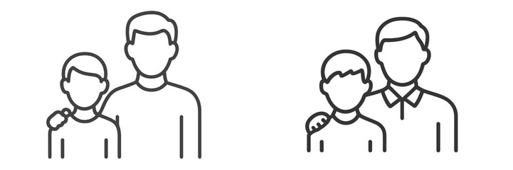 Family bonding between father and son during a joyful moment at home on a sunny afternoon