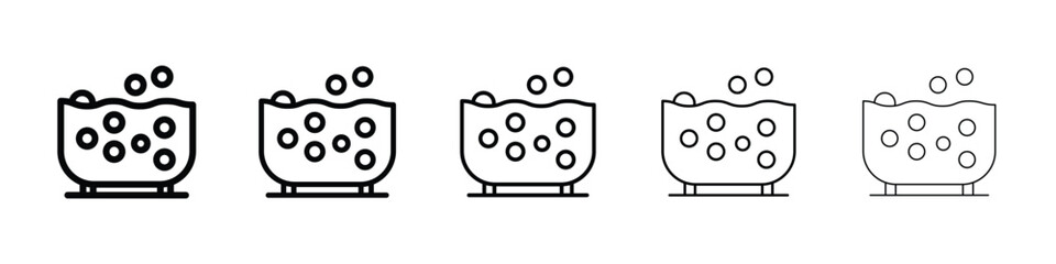 Jacuzzi icon filled flat sign concept for web design.