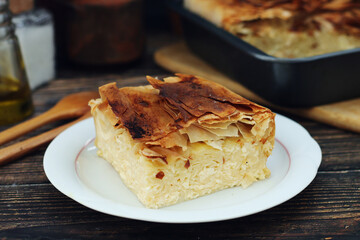 Gibanica, a traditional pastry dish popular all over the Balkans	