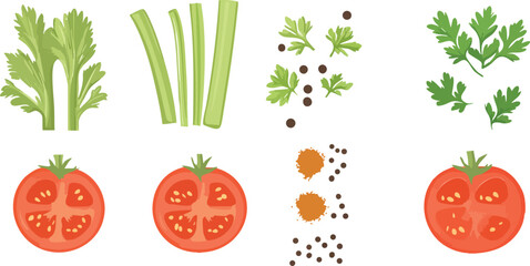 Illustration of shallots in flat vector style with purple-red skins and simple shadows. Perfect for kitchen-themed artwork, packaging, or nutrition content.