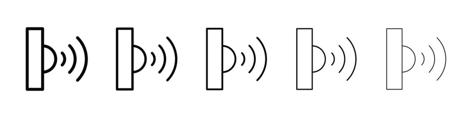 Infrared icon filled flat sign concept for web design.