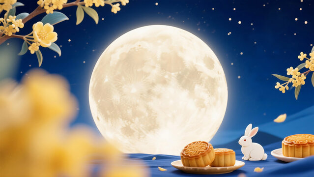 Mid-Autumn Festival material images