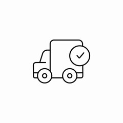 trusted shipping icon sign vector