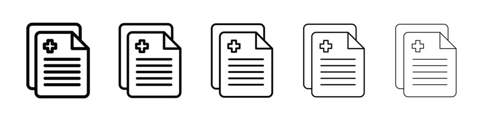 Hospital bill icon filled flat sign concept for web design.