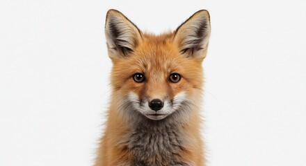 愛らしいキツネ 柔らかな光の中で輝く瞳 野生動物ポートレート. AI Generated