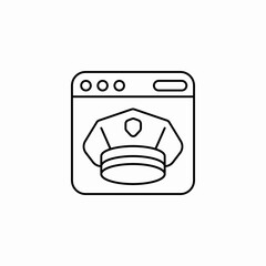 cyber security icon sign vector