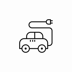 electro car icon sign vector