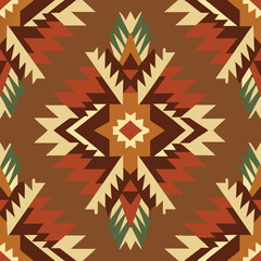 Geometric southwestern native american pattern design