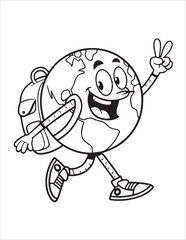 Back to School Coloring Pages for Kids – Cute School Supplies, Bags, Books, and Classroom Fun | Line Art Printable Set