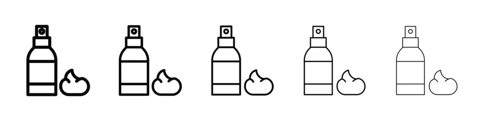 Hair mousse icon filled flat sign concept for web design.