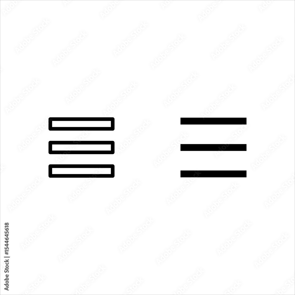 Aufkleber menu icon set. web menu icon.