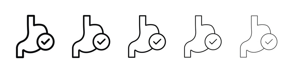 Good digestion icon filled flat sign concept for web design.