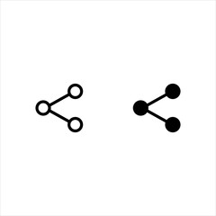 Share icon set vector for web, computer and mobile app