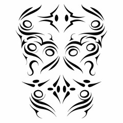 Design a tribal chest plate tattoo layout; incorporate geometric patterns, bold lines, and symbolic elements.  Consider Maori, Polynesian, or Celtic influences.