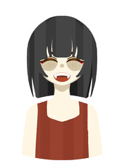 japanese girl in traditional costume