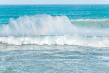Crashing waves, Island Fuerteventura, Canary Islands, Spain, Europe.