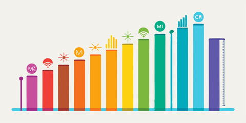 Illustration of spectrum graph as supporting data for market performance