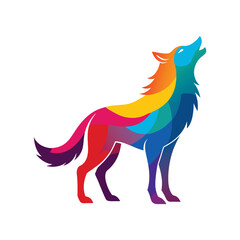 Fototapeta premium vector illustration of an abstract fox