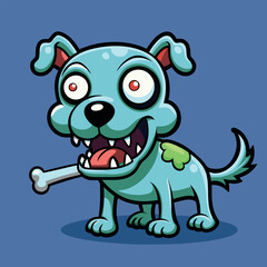 design logo icon illustration character cartoon zombie dog