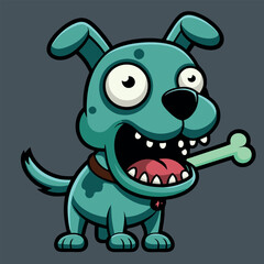 design logo icon illustration character cartoon zombie dog