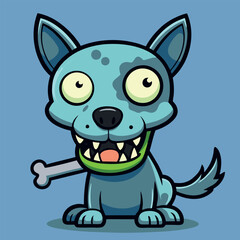 design logo icon illustration character cartoon zombie dog
