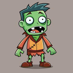 design logo icon illustration character cartoon zombie funny