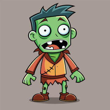 design logo icon illustration character cartoon zombie funny
