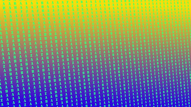 a glowing neon icon, binary, symbol, file, sign, code, animation video on black background 