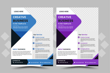 Modern Creative Business Flyer Template, Professional Corporate Flyer Design for Agencies, Multipurpose Business Flyer | Stylish Layout Design, Business Promotion Flyer | Elegant & Modern Design