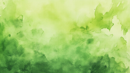Fototapeta premium Green watercolor texture background. Abstract watercolor paint background