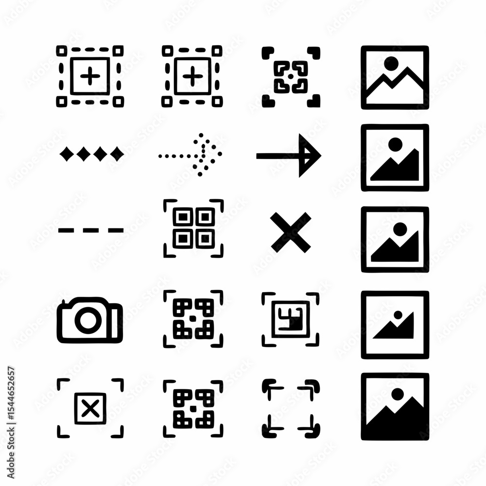 Poster design an elegant vector qr code framed by an intricate, ornamental border. the design should be sui