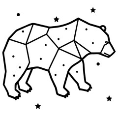 black and white cartoon illustration