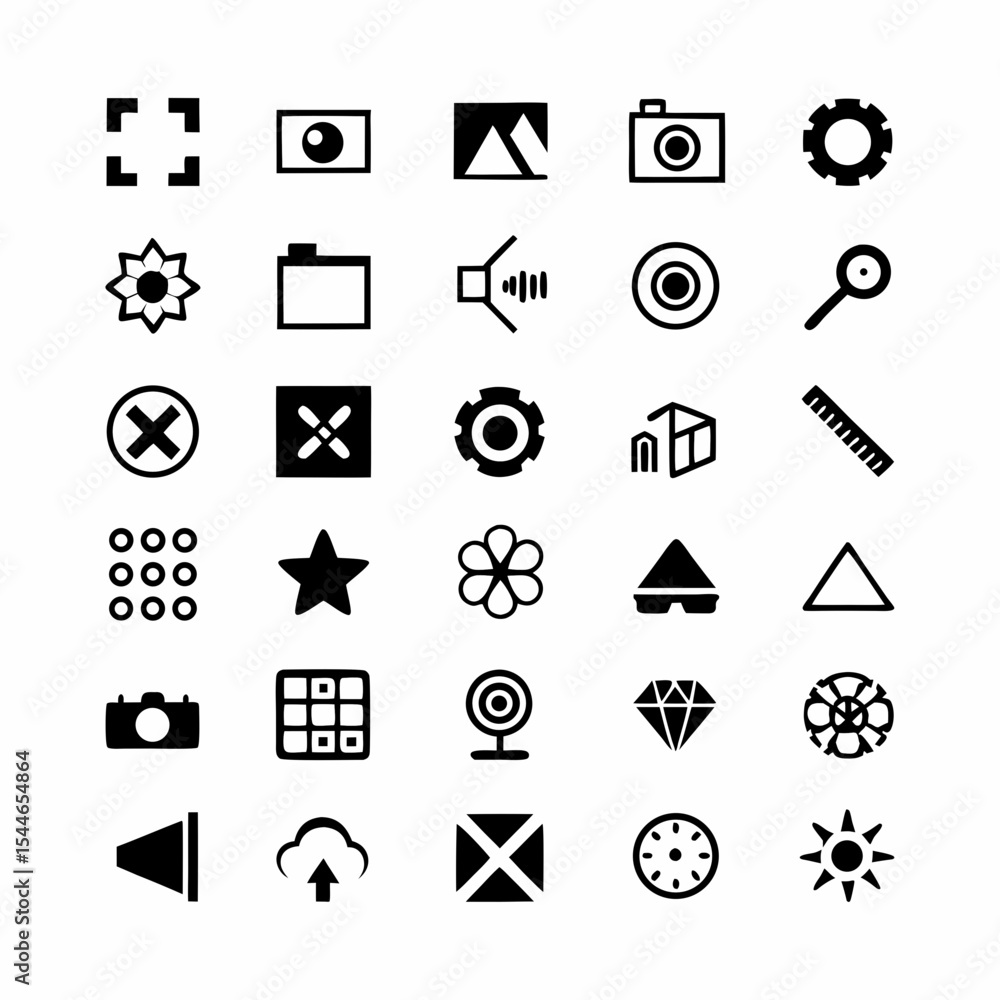 Poster design sleek, minimalist corner qr code indicators; thin lines, subtle, elegant design for website o