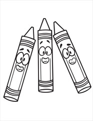 Back to School Coloring Pages for Kids – Cute School Supplies, Bags, Books, and Classroom Fun | Line Art Printable Set