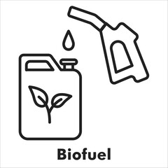 Biofuel Outline Icon