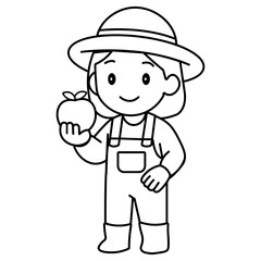 cartoon gardener illustration