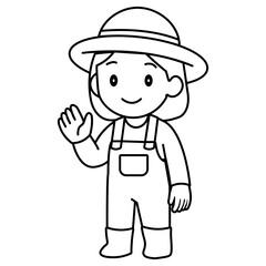 cartoon gardener illustration