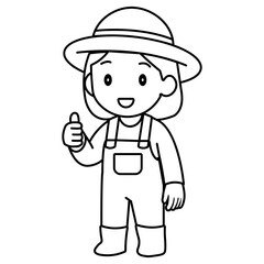 cartoon gardener illustration