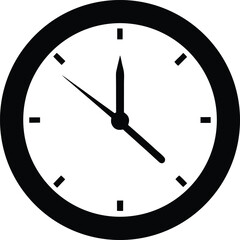 wall clock vector illustration on transparent background