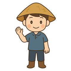 cartoon farmer illustration