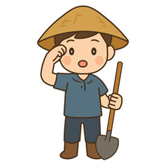 cartoon farmer illustration