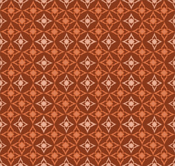 Trellis Pattern Brown and Cream Seamless Pattern