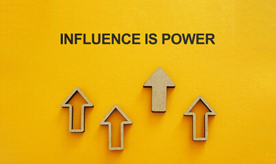 Influence is Power as Social Media Creative Concept. Social media influence, popularity and digital...
